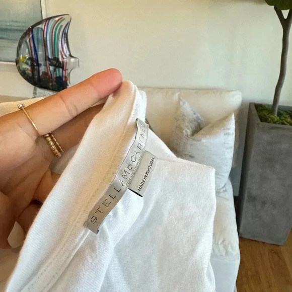 Stella McCartney White Smocked Cotton T-Shirt Size 40 - Picture 3 of 10